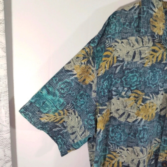 CLEARANCE Woolrich Shirt Button Down Tropical Print 100% Cotton Hawaiian - Picture 4 of 10